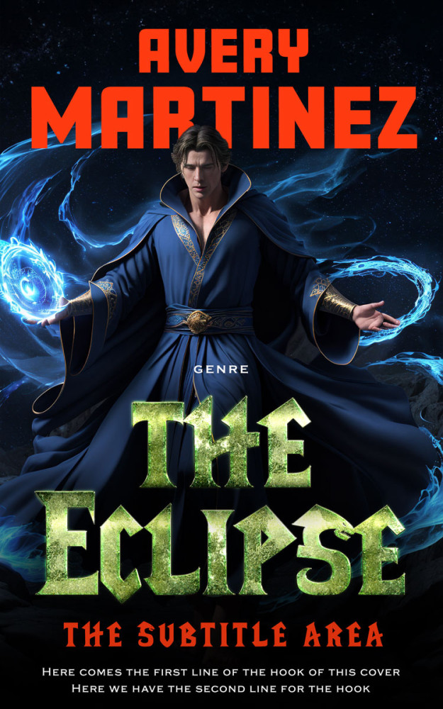 Front view of Raw Sienna #31262 - Premade Fantasy Book Cover