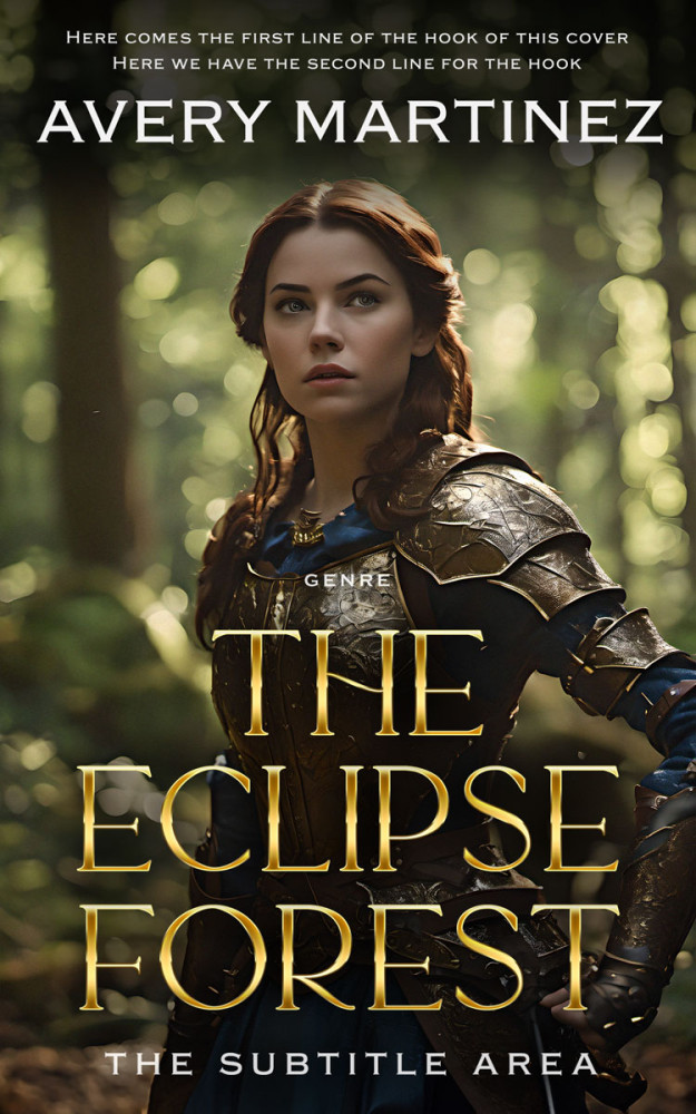 Front view of Zeus #31271 - Premade Fantasy Book Cover