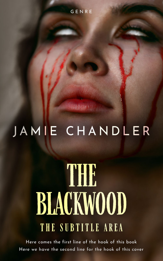 Front view of Bistre #31349 - Premade Horror Book Cover