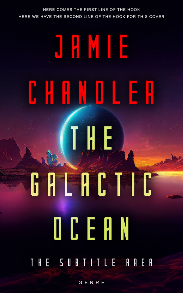 Front view of Chestnut Rose #31424 - Premade Science Fiction Book Cover