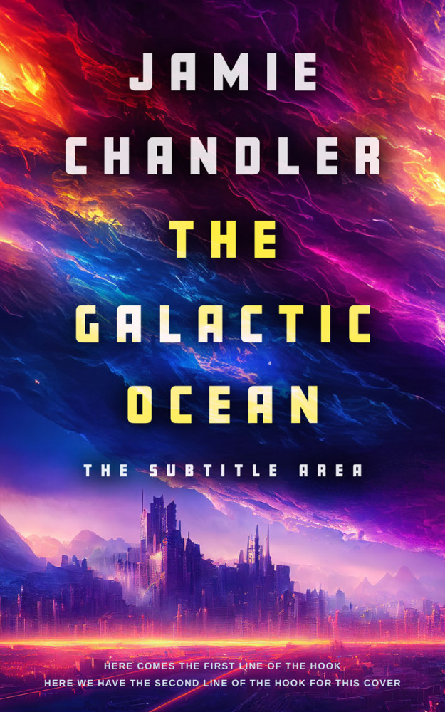 Front view of Petite Orchid #31431 - Premade Science Fiction Book Cover