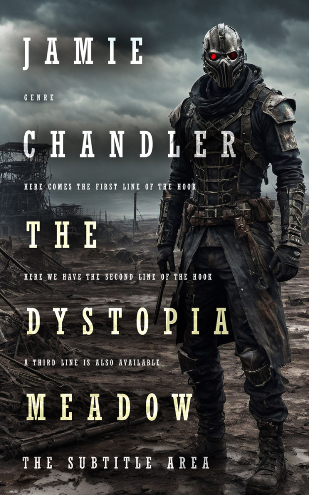 Front view of Heavy Metal #31500 - Premade Apocalyptica Book Cover