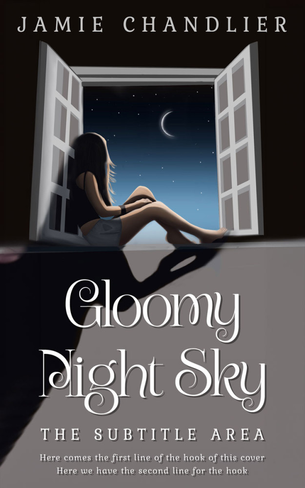 Front view of Shark #31589 - Premade Teen & Young Adult Book Cover