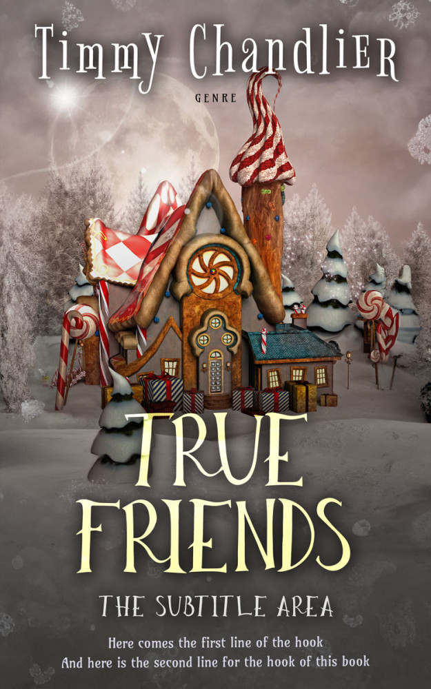 Front view of Pine Cone #31697 - Premade Fantasy Book Cover