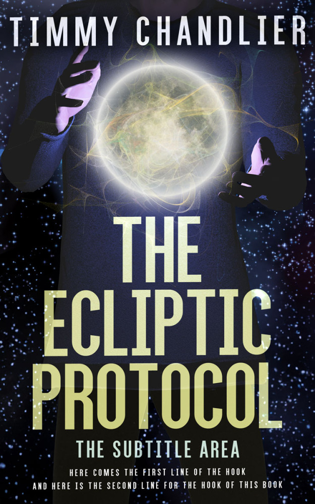 Front view of Thistle Green #31760 - Premade Fantasy Book Cover