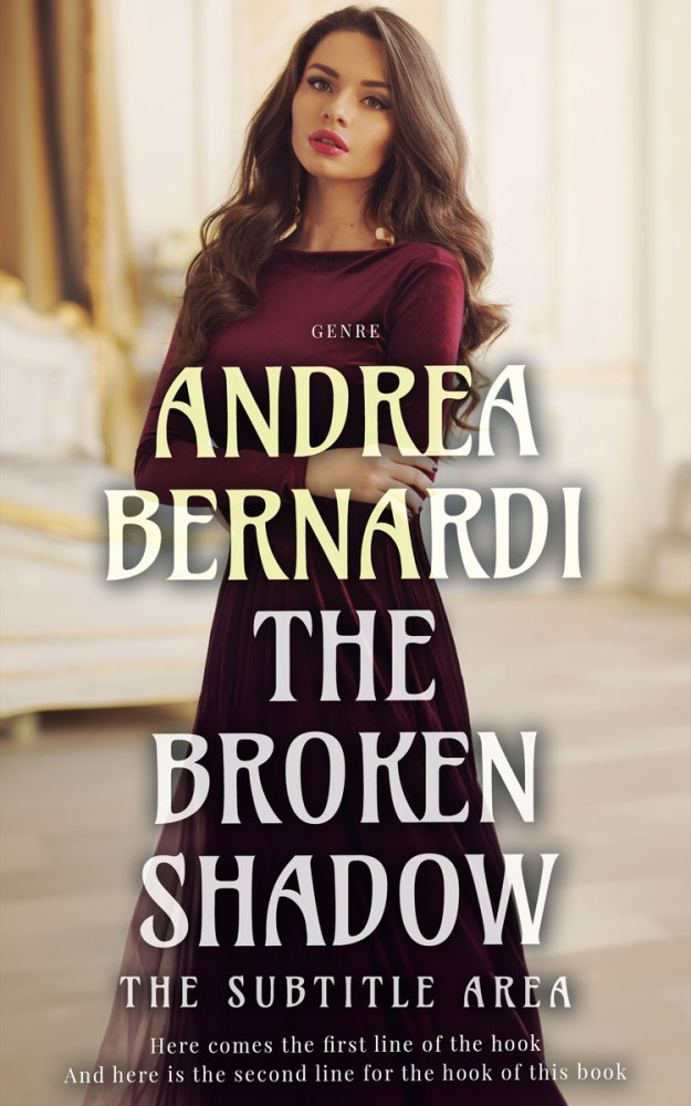 Front view of Soft Amber #31818 - Premade Chick Lit Book Cover