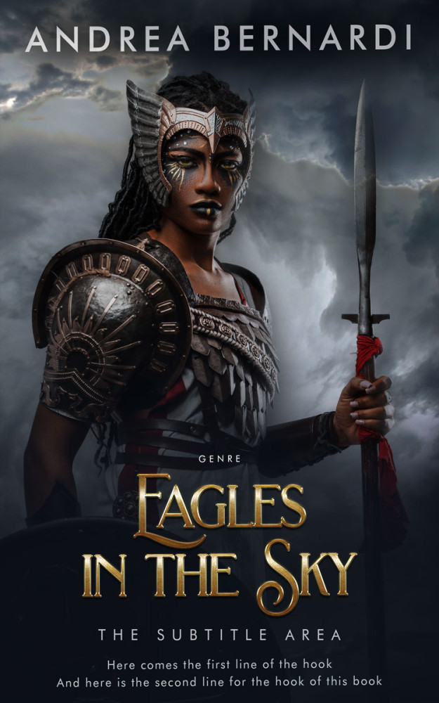 Front view of Shark #31830 - Premade Fantasy Book Cover