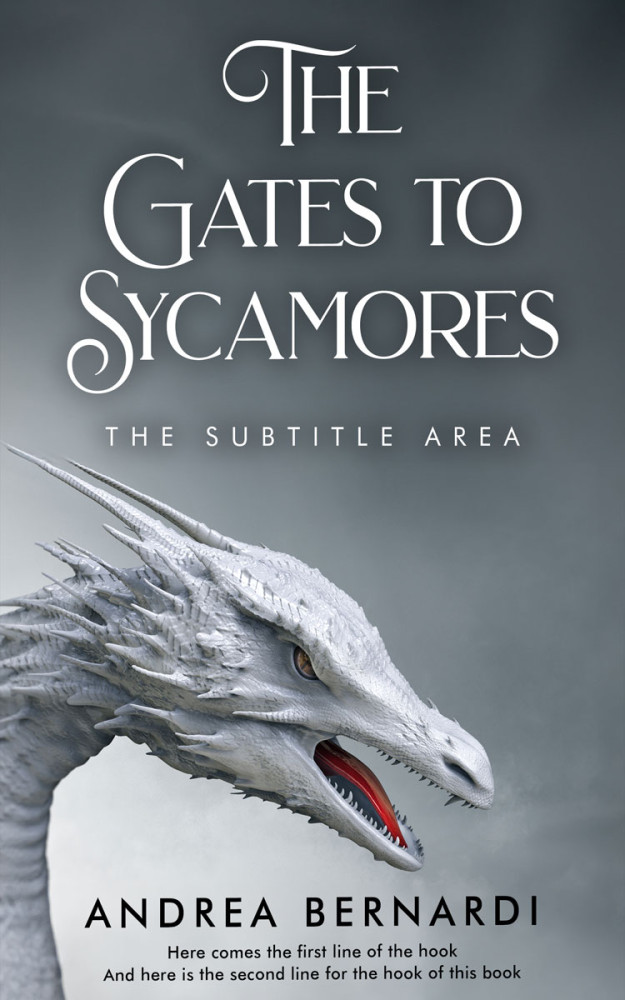 Front view of Shuttle Gray #31842 - Premade Fantasy Book Cover