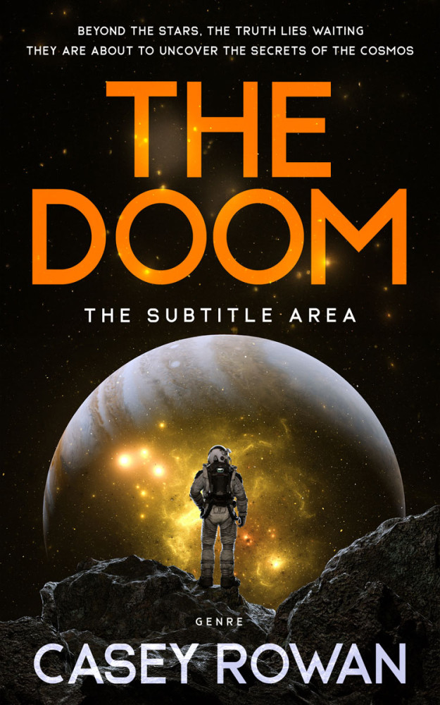 Front view of Di Serria #31865 - Premade Science Fiction Book Cover