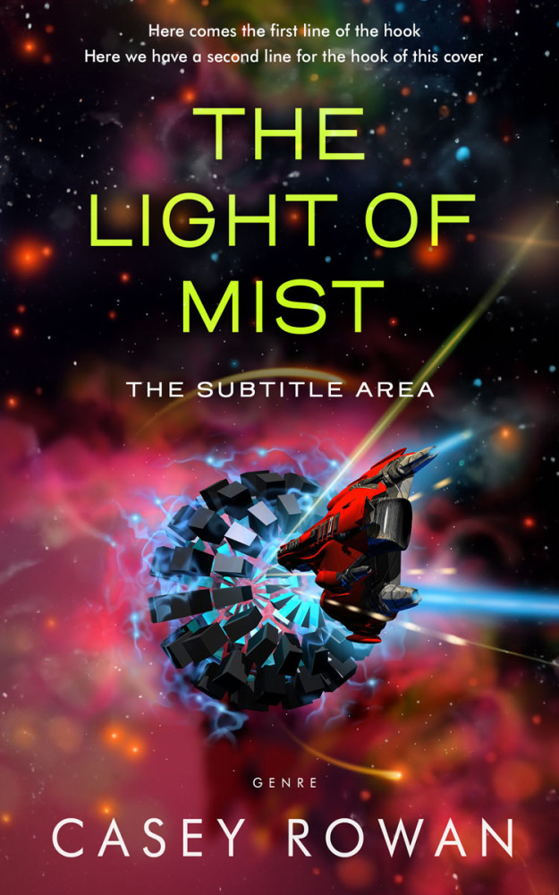 Front view of Cocoa Brown #31930 - Premade Science Fiction Book Cover