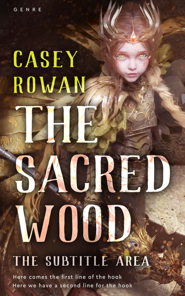 Front view of Bistre #31961 - Premade Fantasy Book Cover