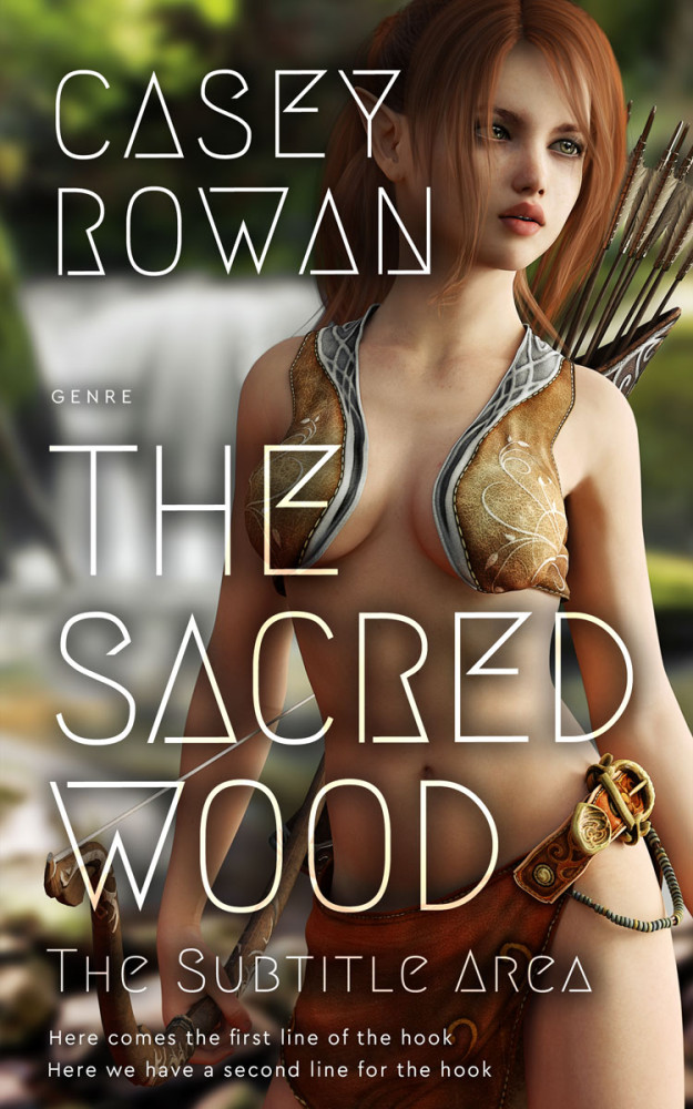 Front view of Iroko #31968 - Premade Fantasy Book Cover