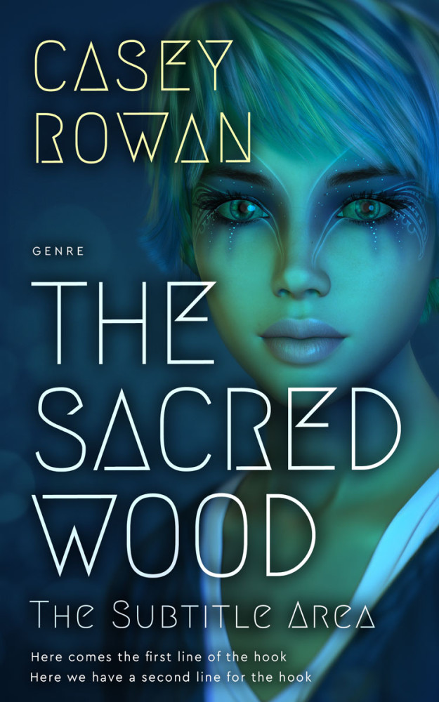 Front view of Elephant #31970 - Premade Science Fiction Book Cover