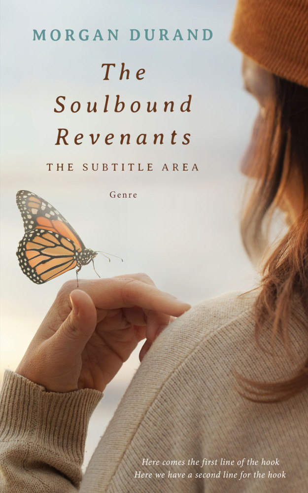 Front view of Quill Gray #32038 - Premade Poetry Book Cover | BookCoverZone