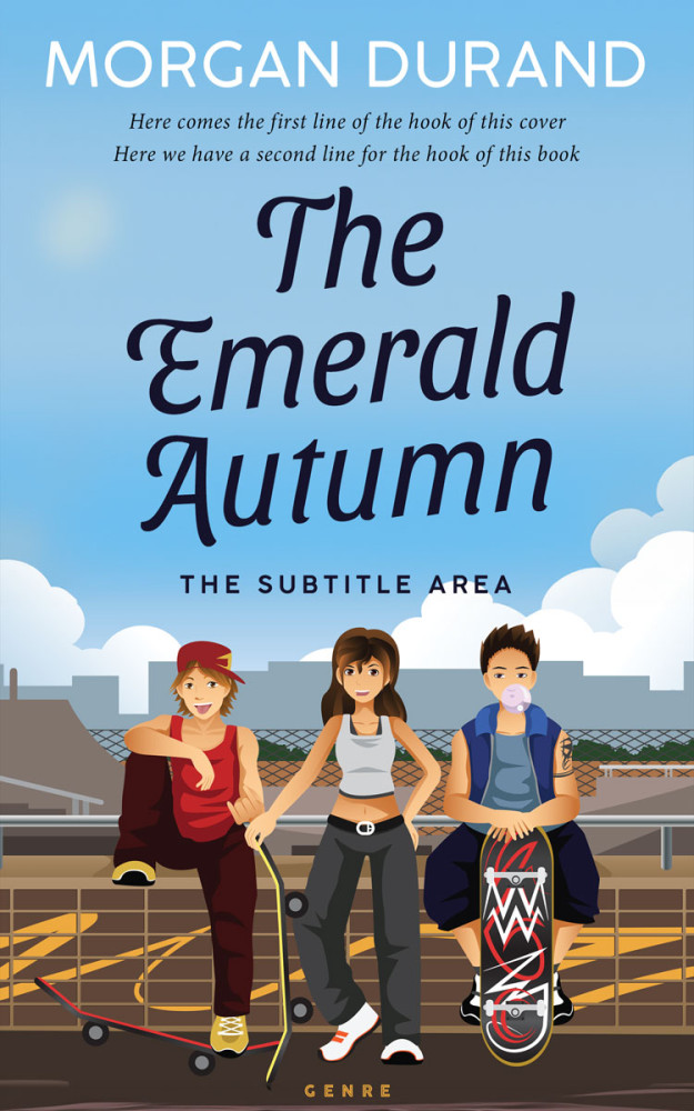 Front view of Cornflower #32098 - Premade Teen & Young Adult Book Cover