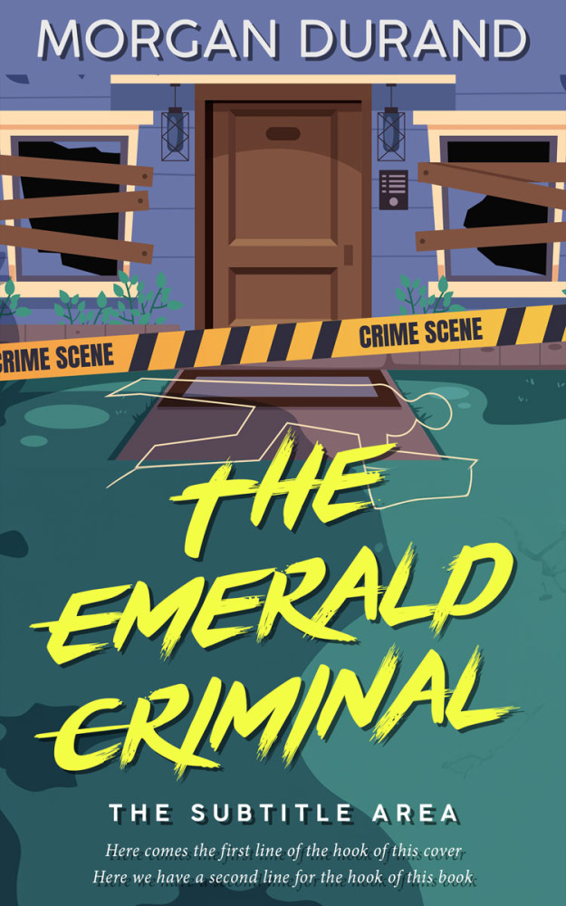 Front view of Blue Bayoux #32112 - Premade Mystery & Thriller & Suspense Book Cover