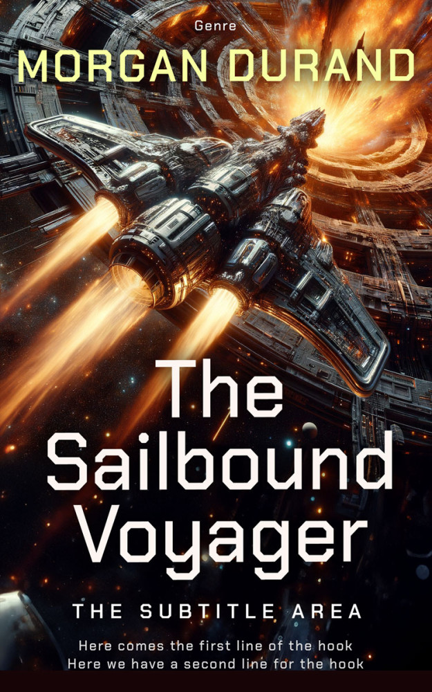 Front view of Brandy #32168 - Premade Science Fiction Book Cover