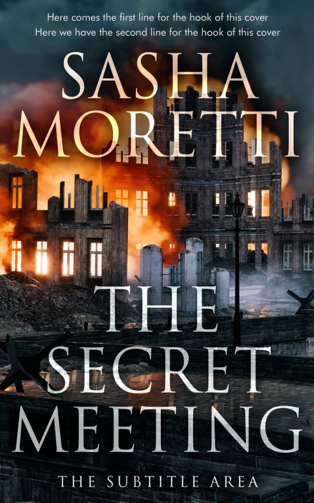 Front view of Shark #32214 - Premade Mystery & Thriller & Suspense Book Cover