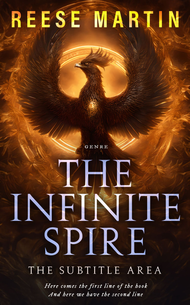 Front view of Graphite #32350 - Premade Fantasy Book Cover