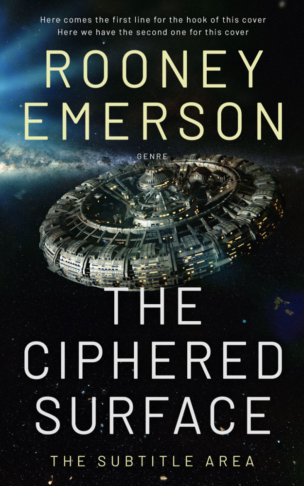 Front view of Black #32366 - Premade Science Fiction Book Cover