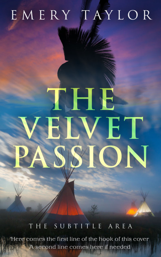 Front view of Comet #32451 - Premade Western Book Cover