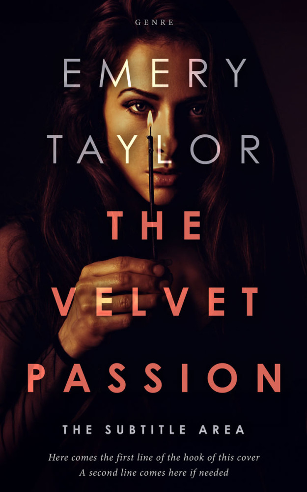 Front view of Ebony #32459 - Premade Mystery & Thriller & Suspense Book Cover