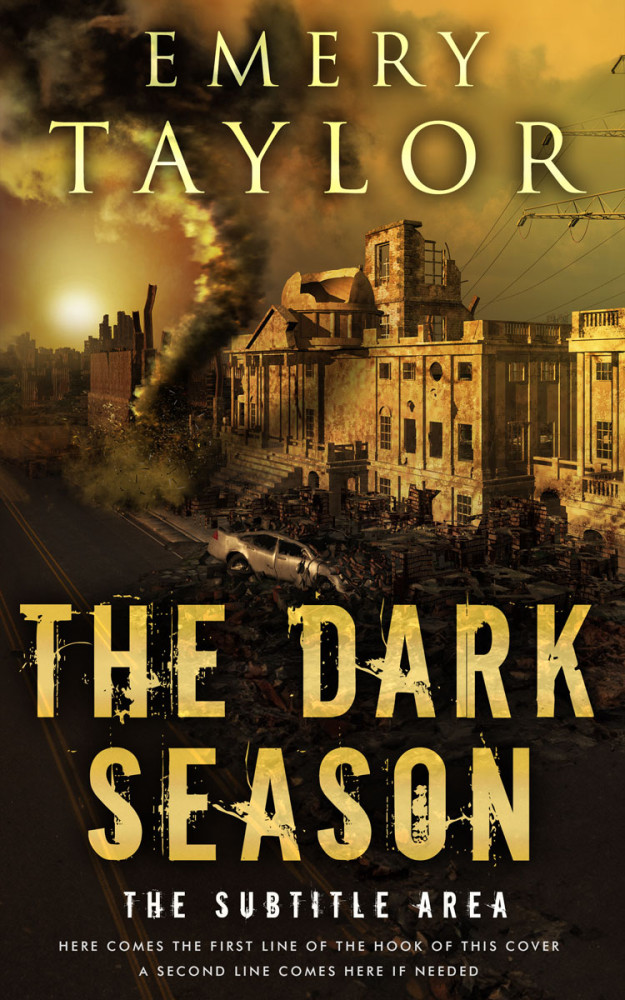 Front view of Turmeric #32489 - Premade Apocalyptica Book Cover