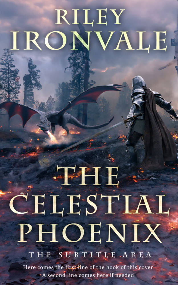 Front view of Tuna #32500 - Premade Fantasy Book Cover