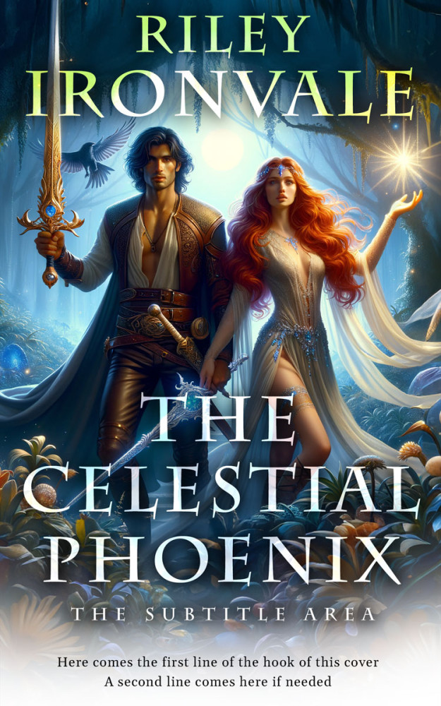 Front view of Ebony Clay #32502 - Premade Fantasy Book Cover