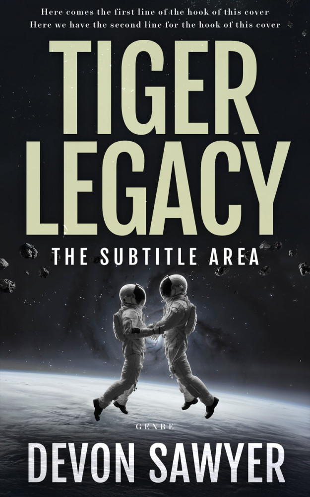 Front view of Foggy Gray #32683 - Premade Science Fiction Book Cover