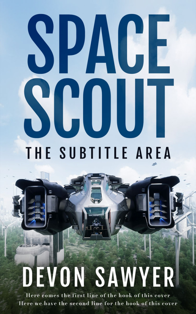 Front view of Big Stone #32693 - Premade Science Fiction Book Cover