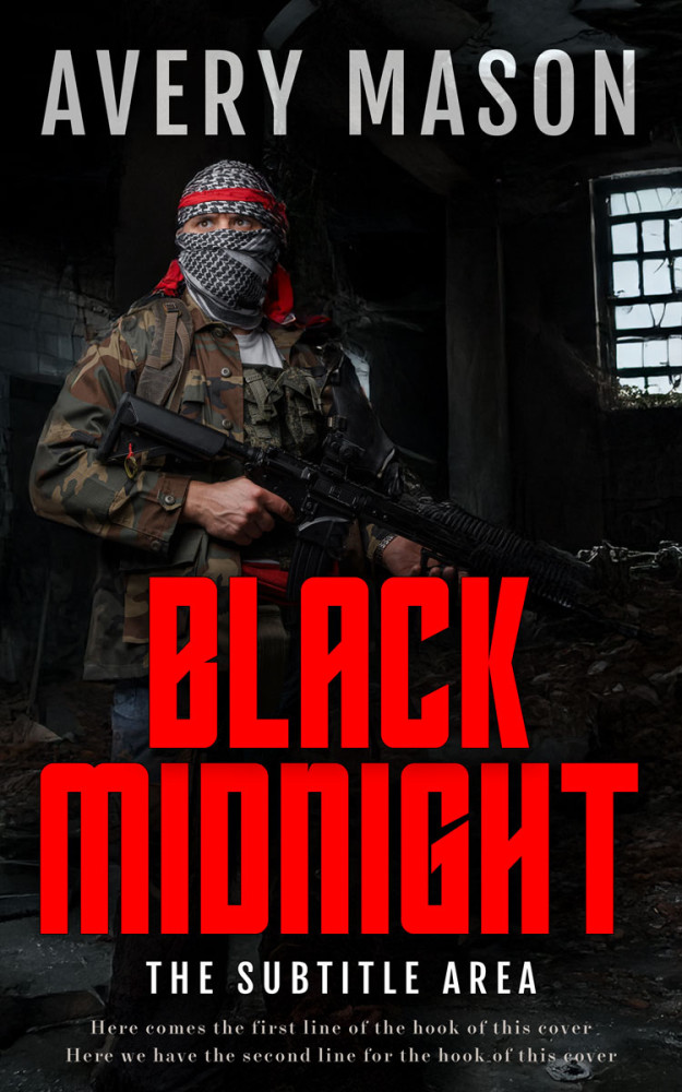 Front view of Alizarin Crimson #32706 - Premade Apocalyptica Book Cover