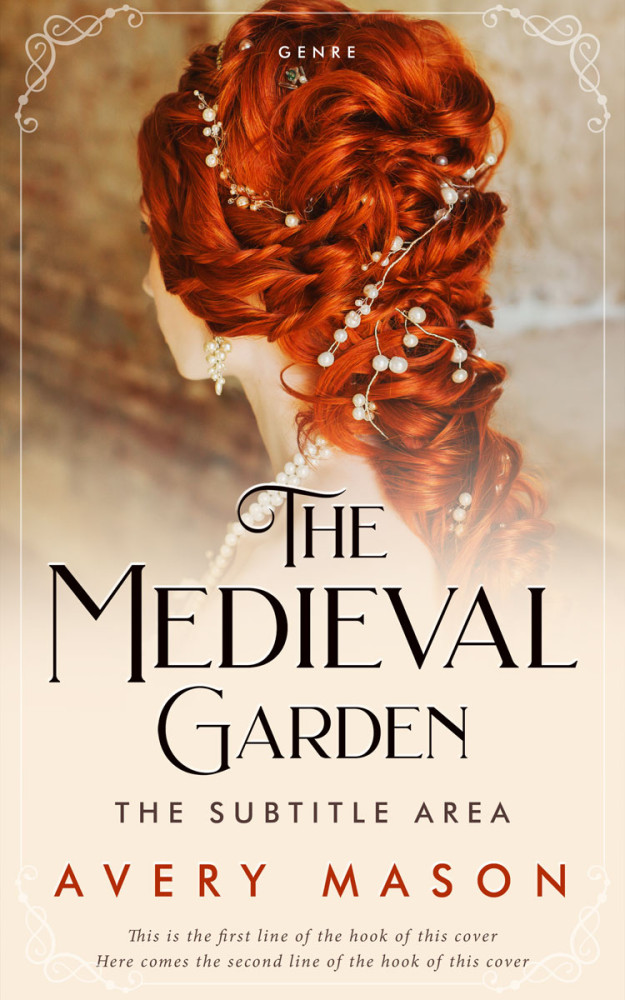 Front view of Double Spanish White #32780 - Premade Romance Book Cover