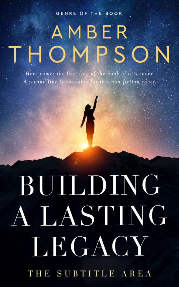 Front view of Tan #32885 - Premade Business Book Cover