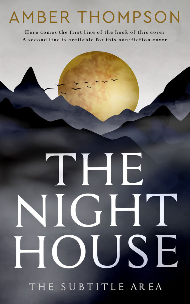 Front view of Ash #32898 - Premade Abstract Book Cover