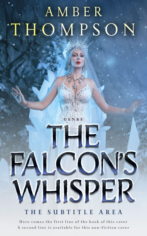 Front view of Blue Bayoux #32923 - Premade Fantasy Book Cover