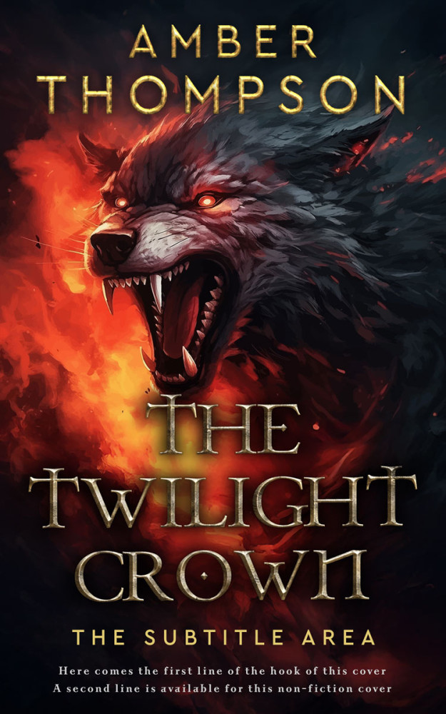 Front view of Raw Sienna #32947 - Premade Fantasy Book Cover