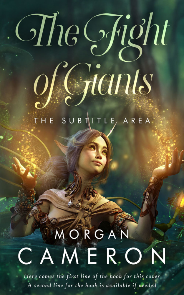 Front view of Heavy Metal #33088 - Premade Fantasy Book Cover