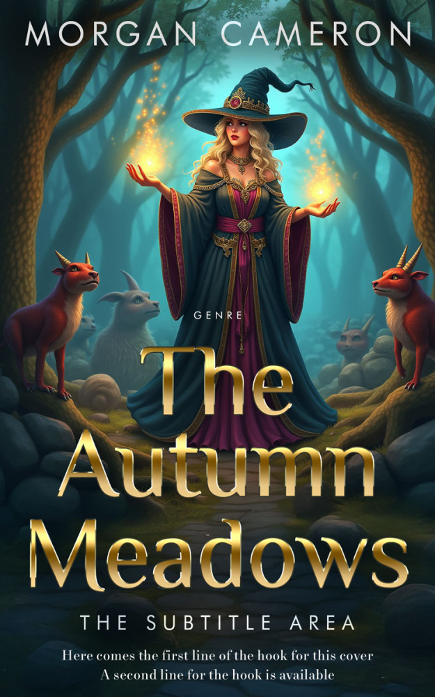 Front view of Outer Space #33137 - Premade Fantasy Book Cover