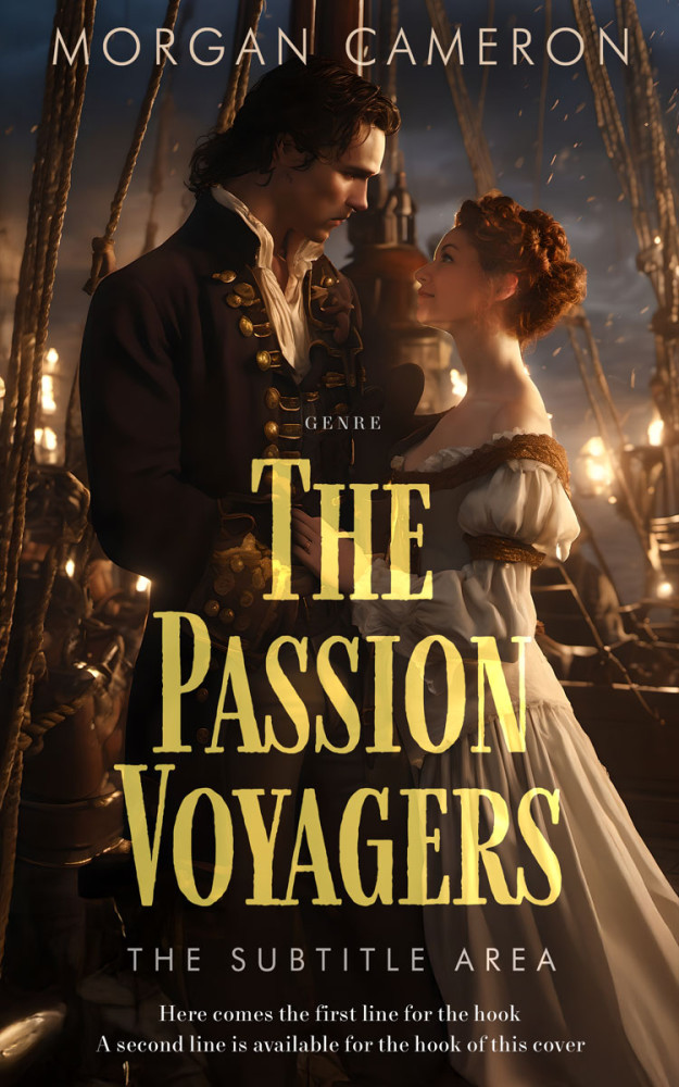 Front view of Oil #33156 - Premade Romance Book Cover