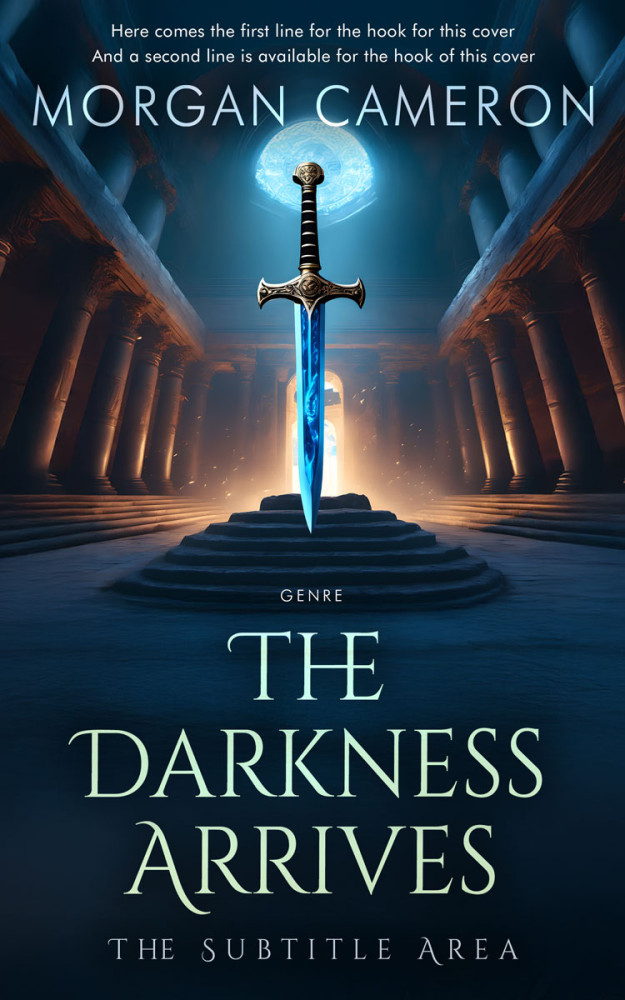 Front view of Big Stone #33160 - Premade Fantasy Book Cover