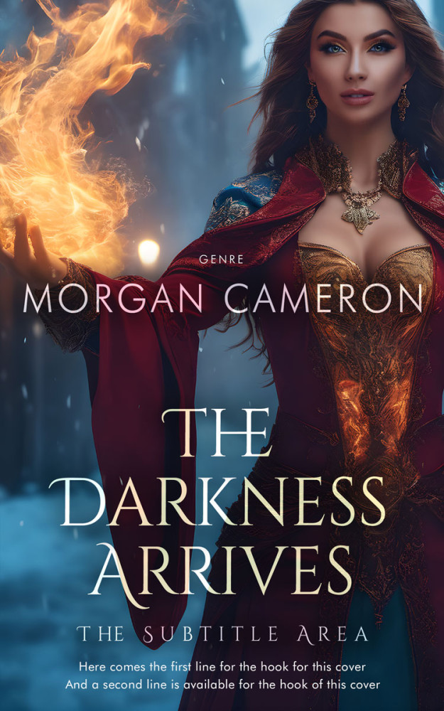 Front view of Charade #33161 - Premade Fantasy Book Cover