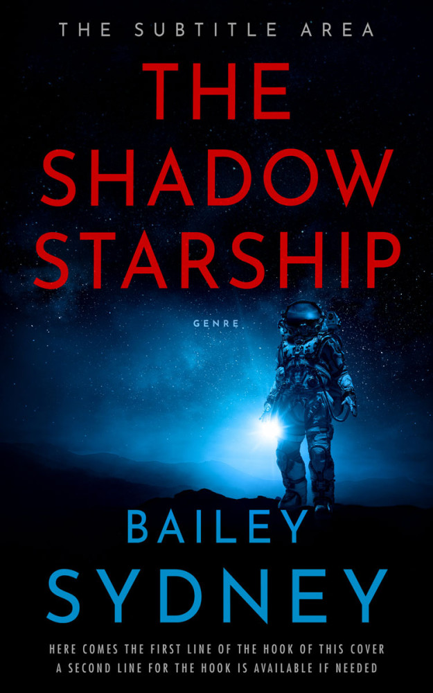 Front view of Black Pearl #33309 - Premade Science Fiction Book Cover