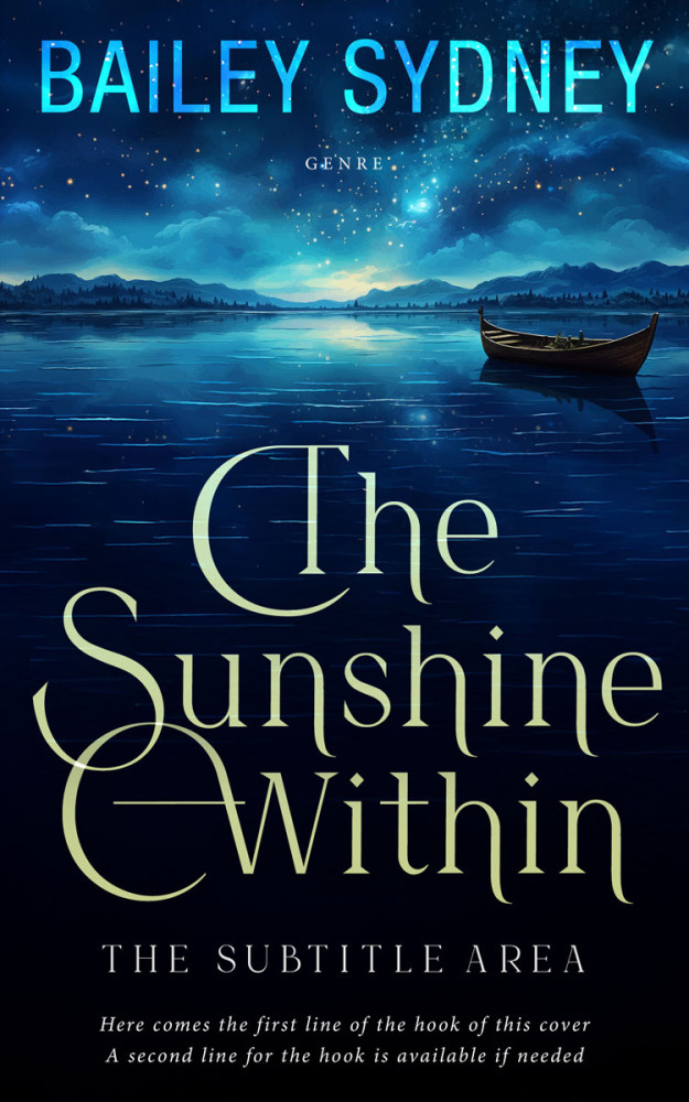 Front view of Black Pearl #33334 - Premade Poetry Book Cover