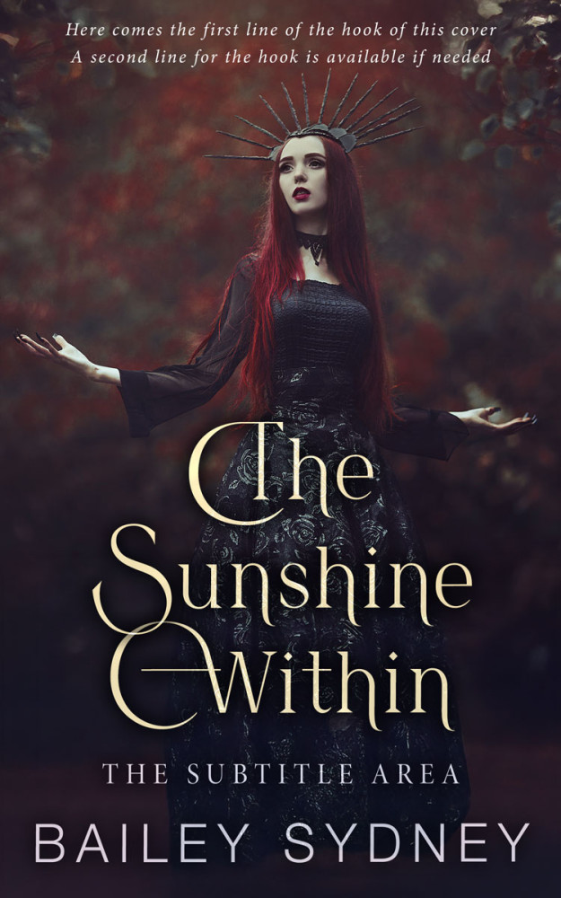 Front view of Thunder #33385 - Premade Fantasy Book Cover