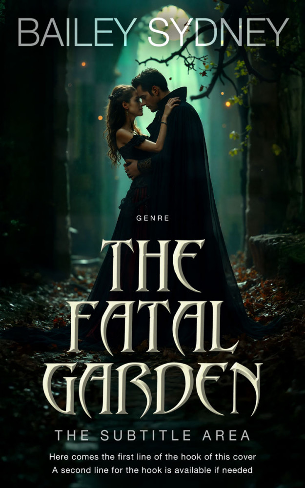 Front view of Racing Green #33501 - Premade Romance Book Cover