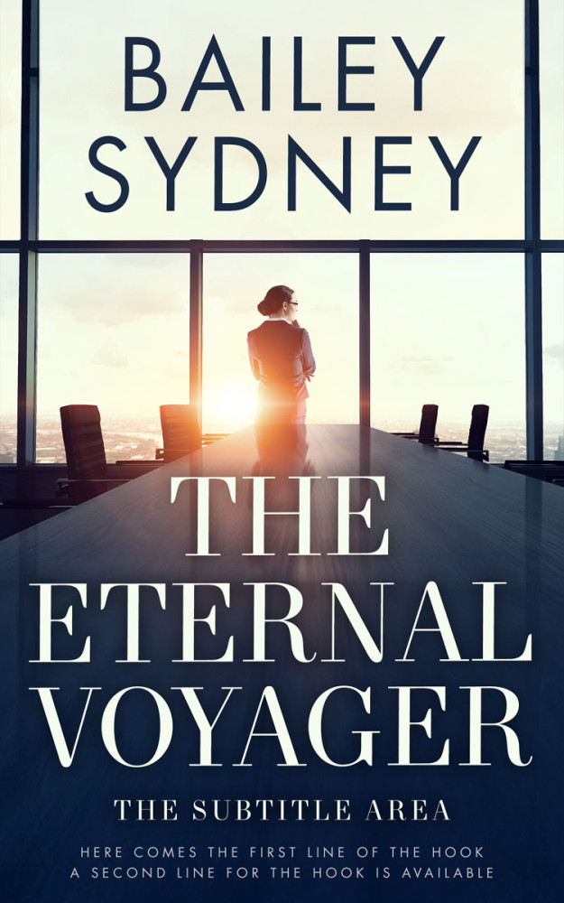 Front view of Ecru White #33525 - Premade Business Book Cover