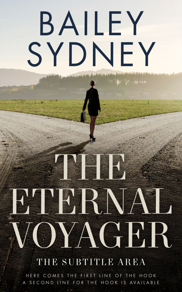 Front view of Foggy Gray #33526 - Premade Travel Book Cover