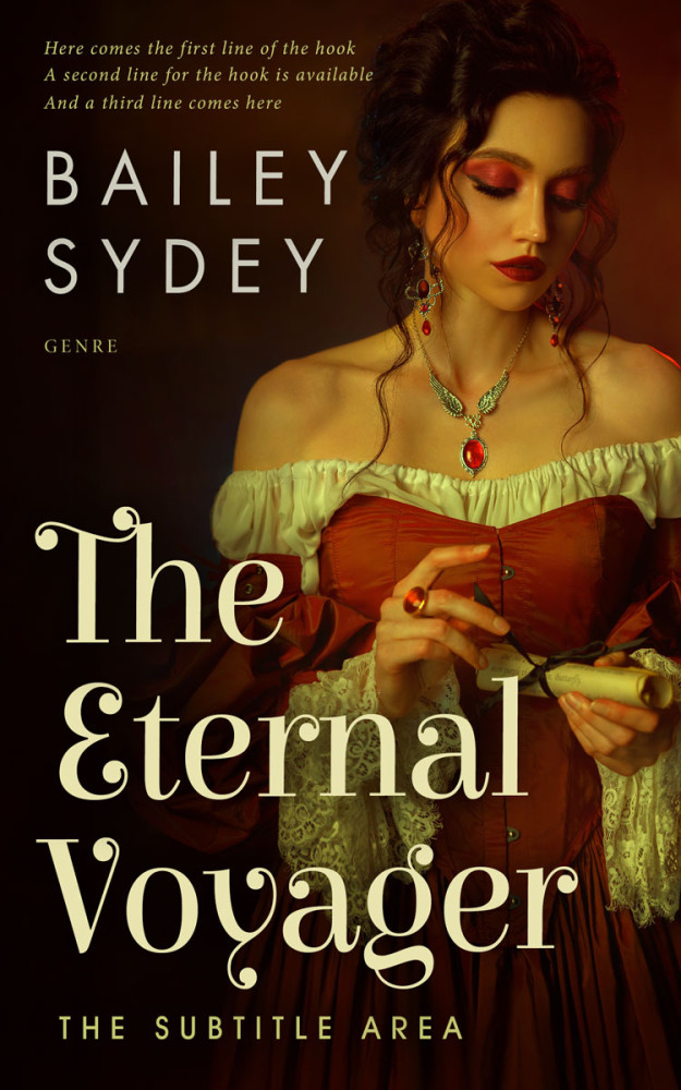 Front view of Twine #33547 - Premade Romance Book Cover