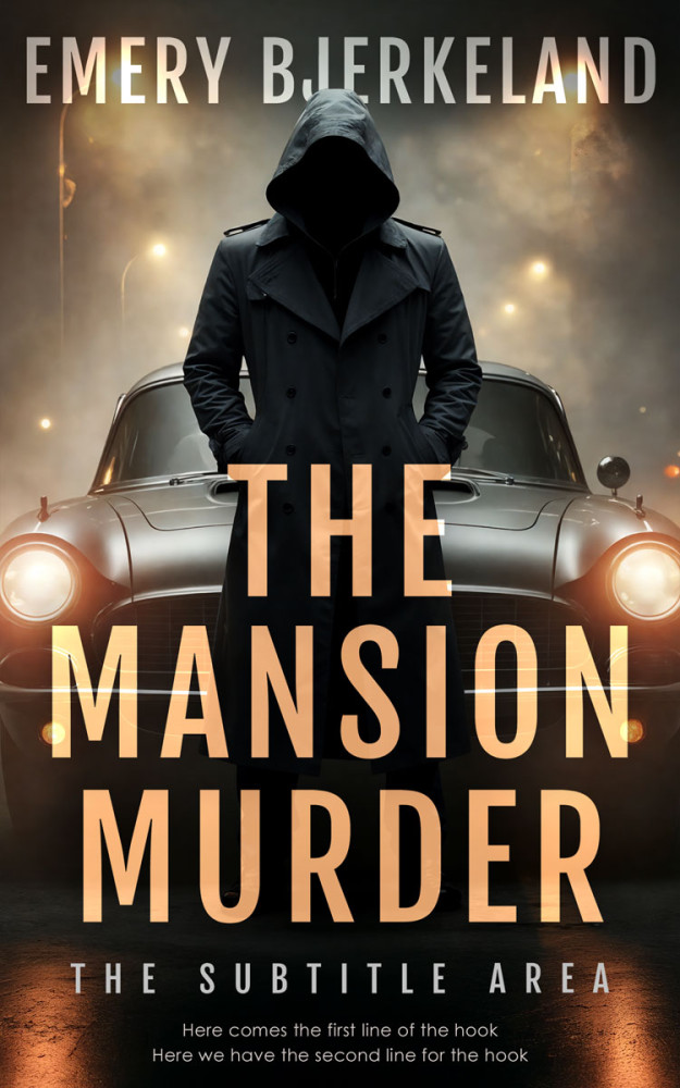 Front view of Tan #335721 - Premade Mystery & Thriller & Suspense Book Cover